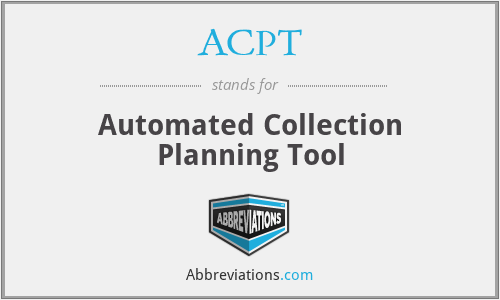 ACPT - Automated Collection Planning Tool
