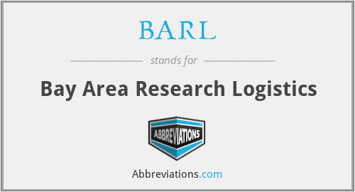 BARL - Bay Area Research Logistics