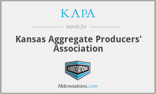 KAPA - Kansas Aggregate Producers' Association