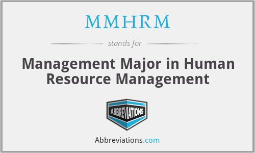 MMHRM - Management Major in Human Resource Management