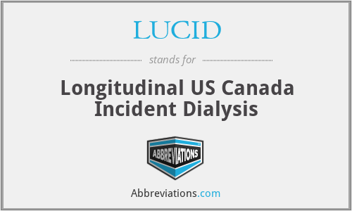 LUCID - Longitudinal US Canada Incident Dialysis
