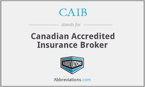 CAIB - Canadian Accredited Insurance Broker