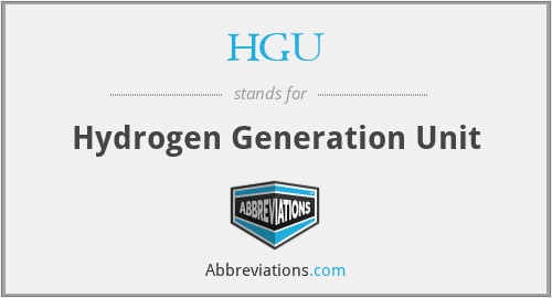 HGU - Hydrogen Generation Unit