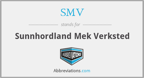 SMV - Sunnhordland Mek Verksted
