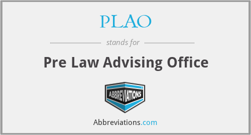 PLAO - Pre Law Advising Office