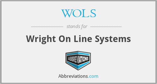 WOLS - Wright On Line Systems