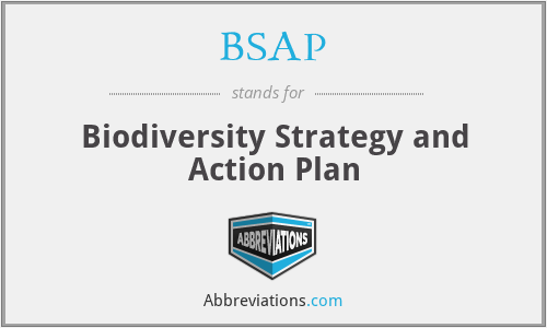 BSAP - Biodiversity Strategy and Action Plan