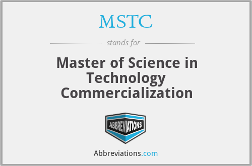 MSTC - Master of Science in Technology Commercialization