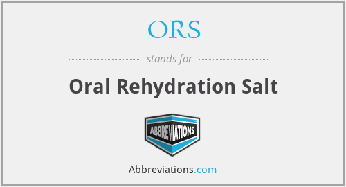 ORS - Oral Rehydration Salt