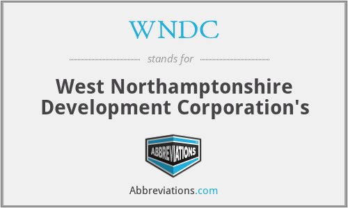 WNDC - West Northamptonshire Development Corporation's