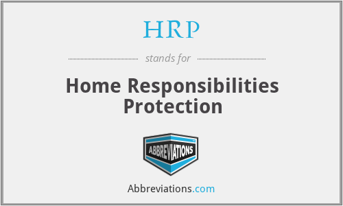 HRP - Home Responsibilities Protection