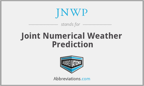 JNWP - Joint Numerical Weather Prediction