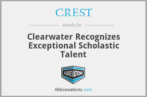 CREST - Clearwater Recognizes Exceptional Scholastic Talent