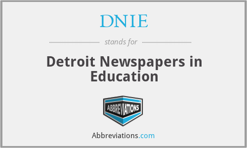 DNIE - Detroit Newspapers in Education