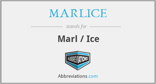 MARLICE - Marl / Ice