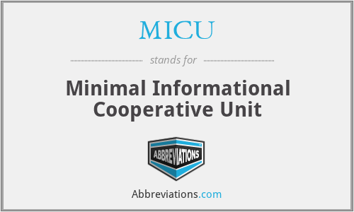 MICU - Minimal Informational Cooperative Unit