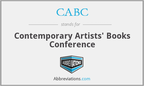 CABC - Contemporary Artists' Books Conference