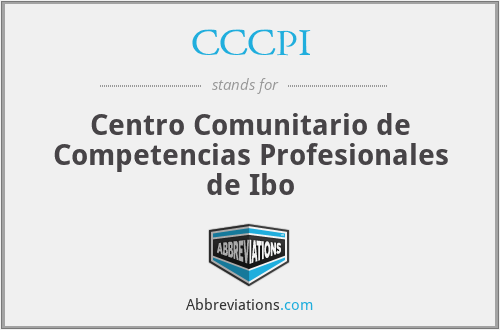 CCCPI - Centro Comunitario de Competencias Profesionales de Ibo