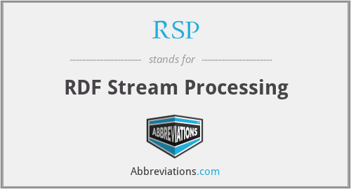 RSP - RDF Stream Processing