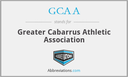GCAA - Greater Cabarrus Athletic Association