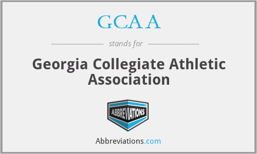 GCAA - Georgia Collegiate Athletic Association