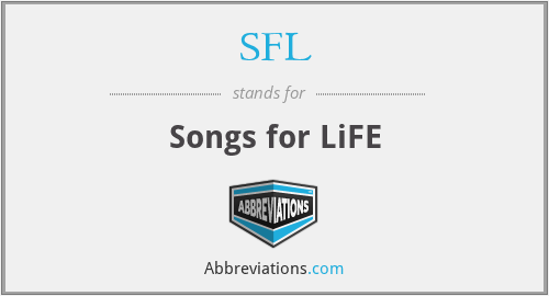 SFL - Songs for LiFE