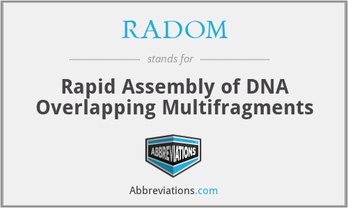 RADOM - Rapid Assembly of DNA Overlapping Multifragments