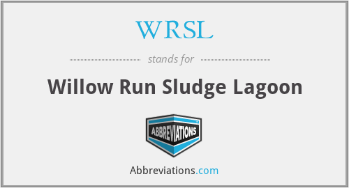 WRSL - Willow Run Sludge Lagoon