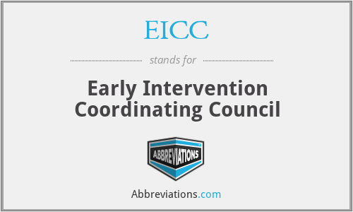 EICC - Early Intervention Coordinating Council