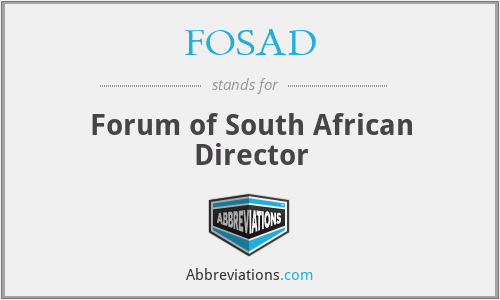 FOSAD - Forum of South African Director