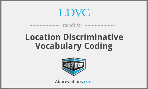 LDVC - Location Discriminative Vocabulary Coding