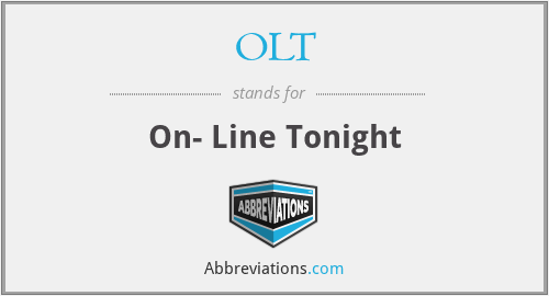 OLT - On- Line Tonight
