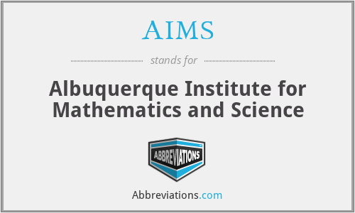 AIMS - Albuquerque Institute for Mathematics and Science