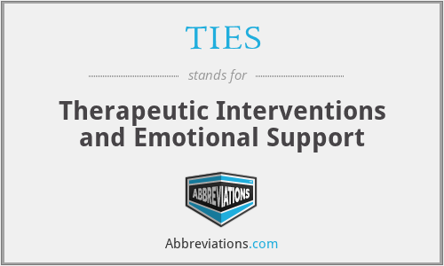 TIES - Therapeutic Interventions and Emotional Support