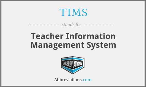 TIMS - Teacher Information Management System