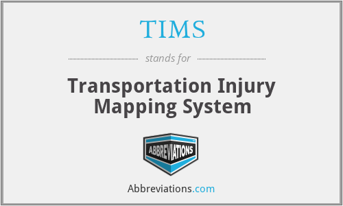 TIMS - Transportation Injury Mapping System