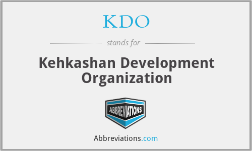 KDO - Kehkashan Development Organization