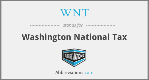 WNT - Washington National Tax