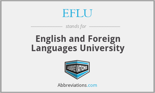 EFLU - English and Foreign Languages University