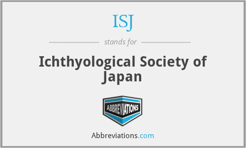 ISJ - Ichthyological Society of Japan