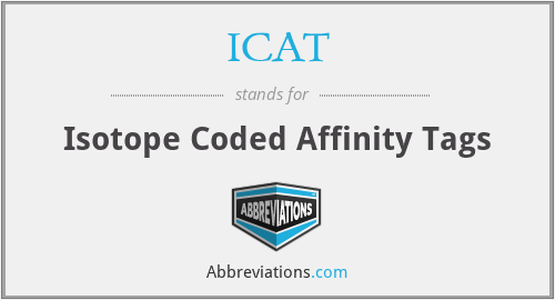 ICAT - Isotope Coded Affinity Tags