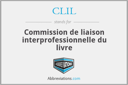 CLIL - Commission de liaison interprofessionnelle du livre
