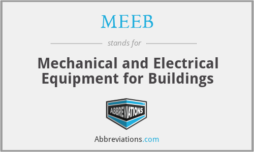 MEEB - Mechanical and Electrical Equipment for Buildings