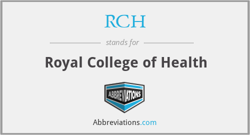 RCH - Royal College of Health
