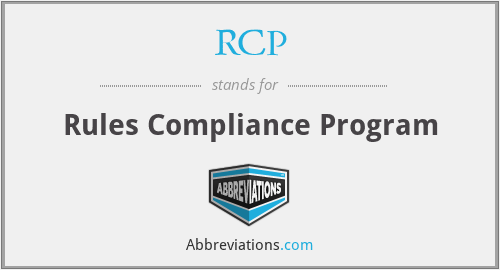 RCP - Rules Compliance Program