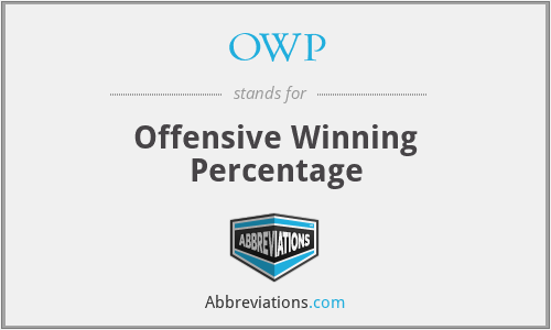 OWP - Offensive Winning Percentage