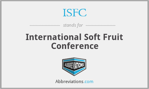 ISFC - International Soft Fruit Conference