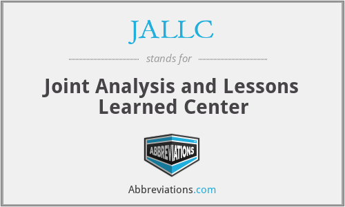 JALLC - Joint Analysis and Lessons Learned Center