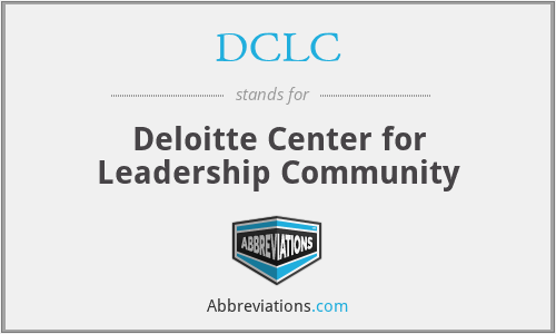 DCLC - Deloitte Center for Leadership Community