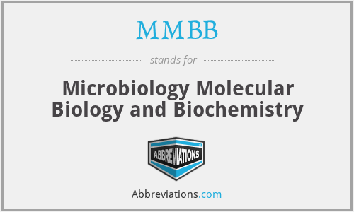 MMBB - Microbiology Molecular Biology and Biochemistry